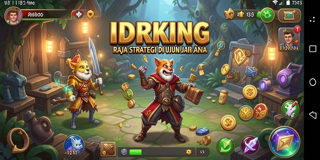 Tangkapan layar permainan IDRKING menunjukkan pertempuran strategi yang mendebarkan.